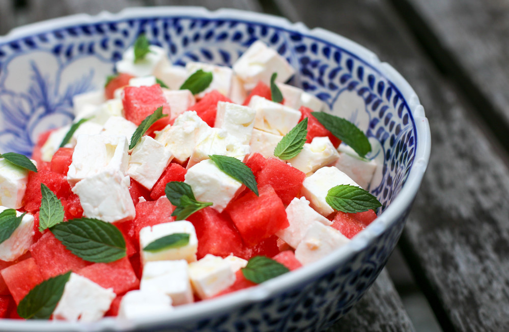 Watermeloensalade met feta