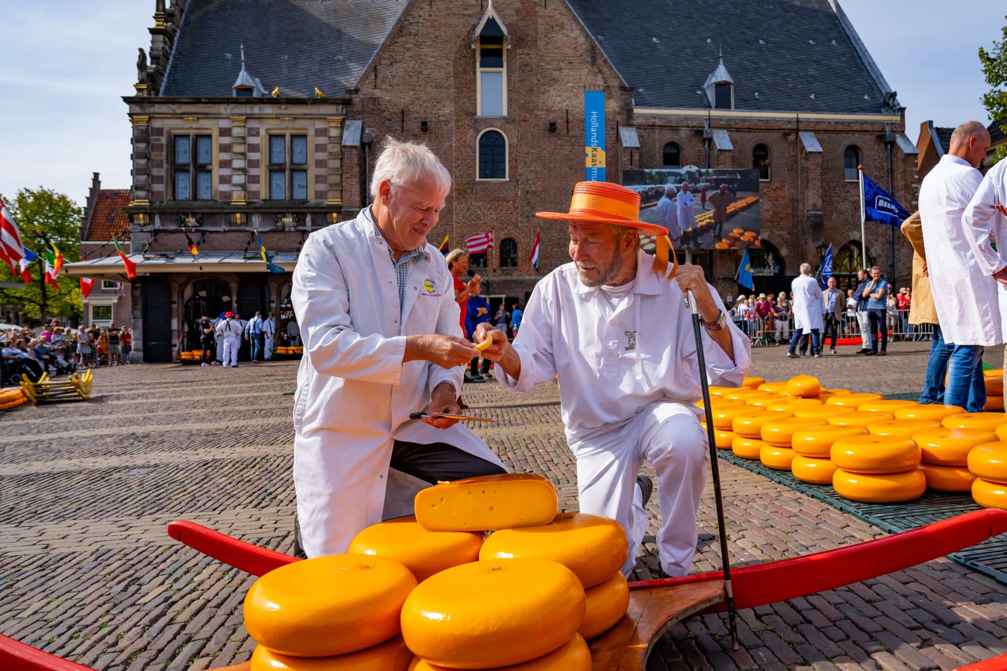 Kaasmarkt op De dag van de Verpleging