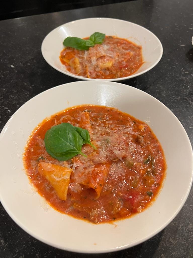 Lasagne soep