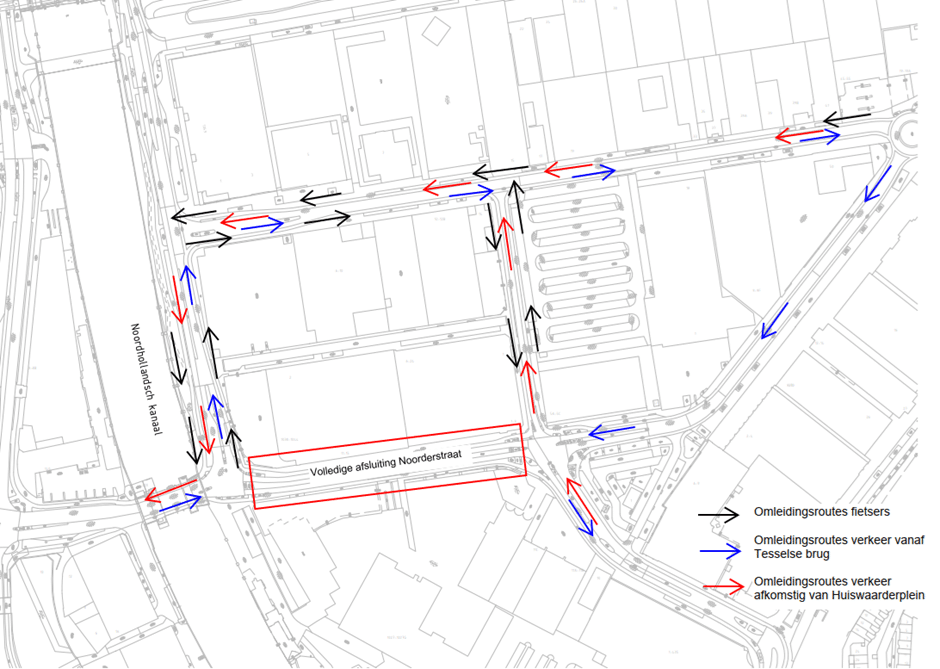 Afsluiting Noorderstraat voor bouw Ringerskwartier