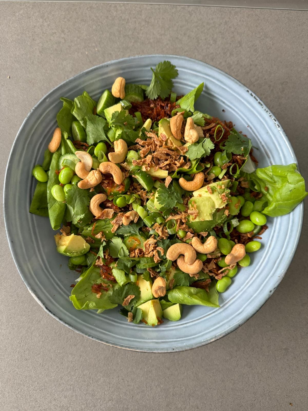 Crispy rijst salade