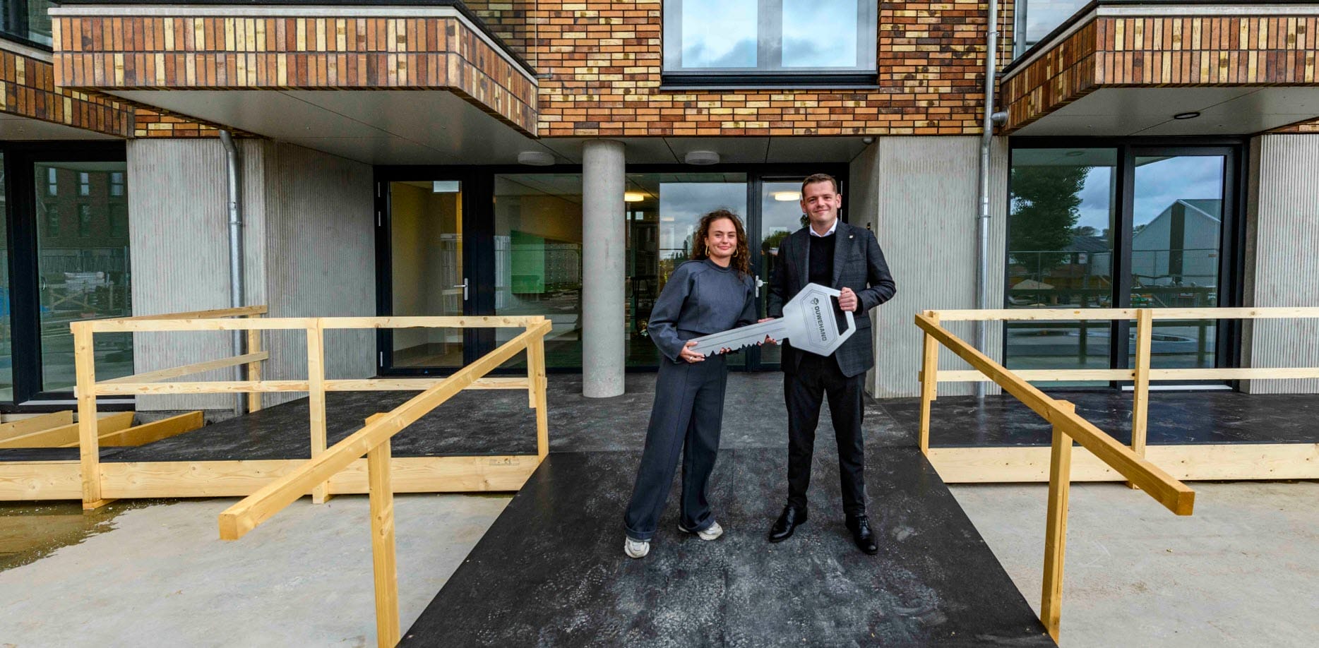 Oplevering eerste sociale huurwoningen Jaagpad Alkmaar