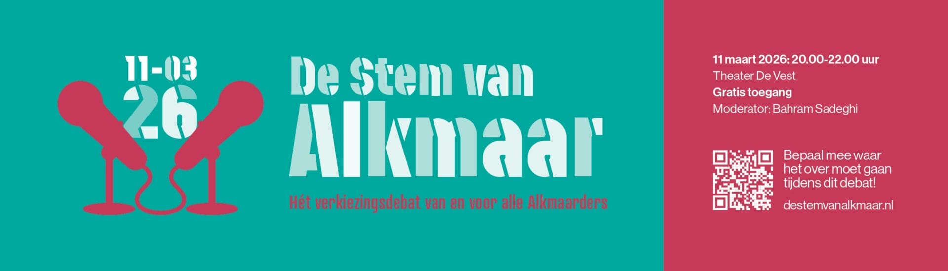 Alle 14 Alkmaarse politieke partijen samen in debat