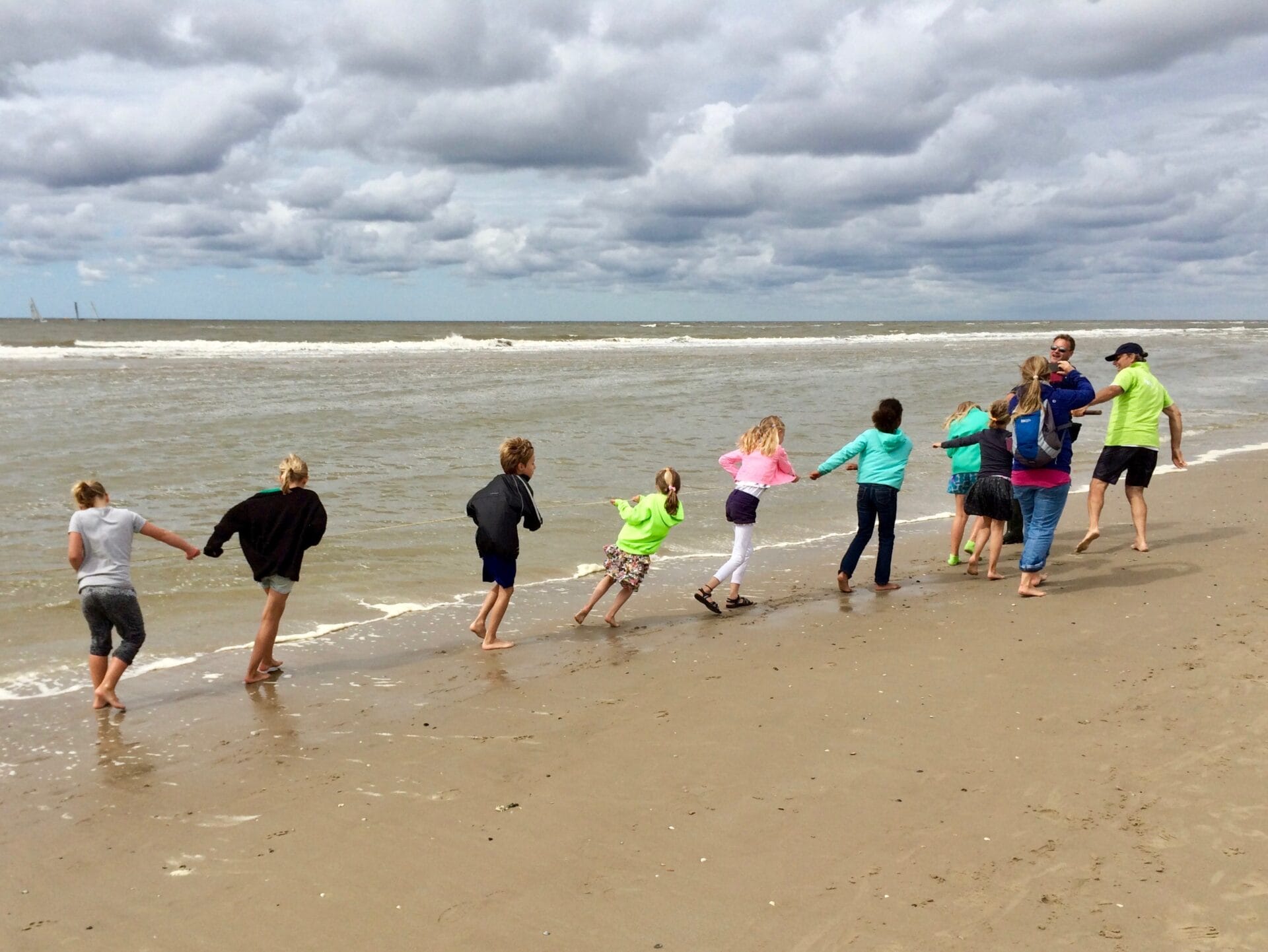 Met een net door de zee